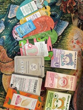 Face Masks -Mixed  brands + wrinkle patches + under eye👁️sheets + smile lines